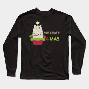 meowy christmas Long Sleeve T-Shirt